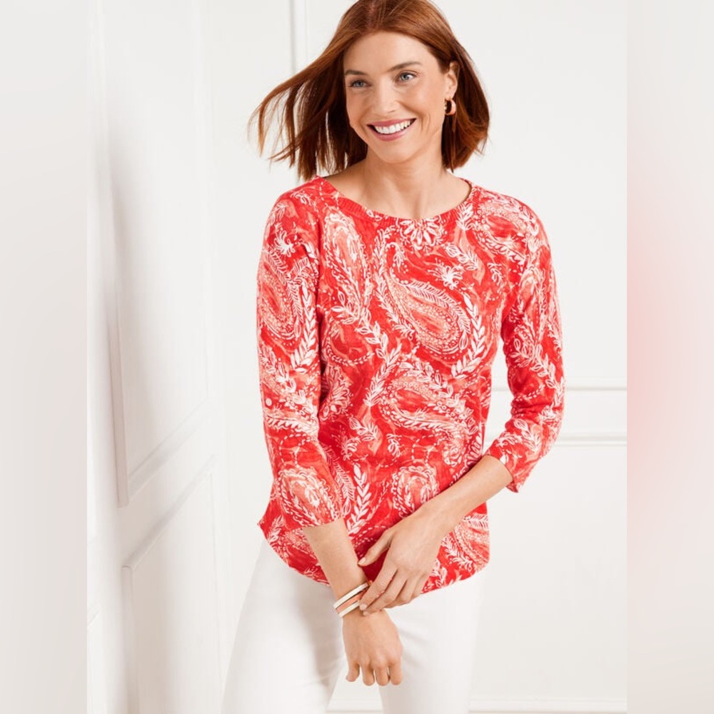 Talbots Orange Blouse Women’s Size 3X